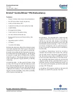 Предварительный просмотр 1 страницы Emerson Bristol ControlWave PAC Redundancy Product Overview