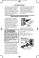 Preview for 4 page of Emerson Bucket Head BH01000 Owner'S Manual