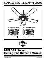 Emerson BUILDER CF700AB07 Owner'S Manual preview