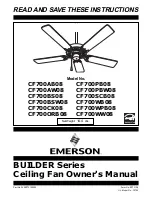 Предварительный просмотр 1 страницы Emerson BUILDER CF700AB08 Owner'S Manual