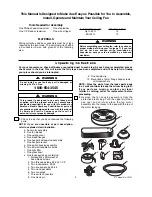 Предварительный просмотр 3 страницы Emerson BUILDER UNIPACK CF701BS Owner'S Manual