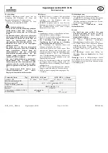 Preview for 2 page of Emerson BVE Series Operating Instructions Manual