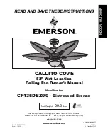 Emerson CALLITO COVE Owner'S Manual preview