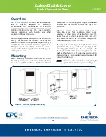 Emerson Carbon Dioxide Sensor Product Information Sheet предпросмотр