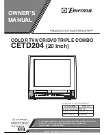 Preview for 1 page of Emerson CETD204 Owner'S Manual