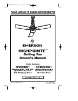 Emerson CF205GES01 Owner'S Manual предпросмотр