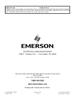 Preview for 60 page of Emerson CF205LBQ01 Owner'S Manual