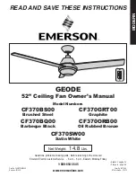 Предварительный просмотр 1 страницы Emerson CF370BQ00 Owner'S Manual