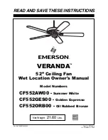 Emerson CF552AW00 Instructions Manual предпросмотр