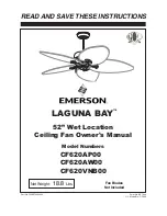 Emerson CF620AP00 Owner'S Manual предпросмотр