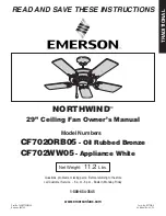 Предварительный просмотр 1 страницы Emerson CF702ORB05 Owner'S Manual