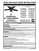 Emerson CF705AB04 Owner'S Manual preview