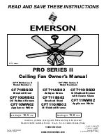 Предварительный просмотр 1 страницы Emerson CF710BS02 Owner'S Manual
