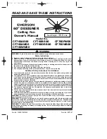 Emerson CF760AB00 Owner'S Manual предпросмотр