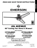 Предварительный просмотр 1 страницы Emerson CF766LBQ00 Owner'S Manual