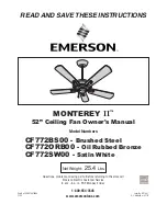 Emerson CF772BS00 Owner'S Manual предпросмотр