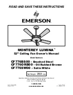 Emerson CF776BS00 Owner'S Manual preview