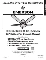 Preview for 1 page of Emerson CF835AP00 Owner'S Manual