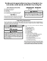 Предварительный просмотр 3 страницы Emerson CF875 Owner'S Manual