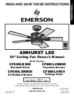 Предварительный просмотр 1 страницы Emerson CF880LBS00 Owner'S Manual