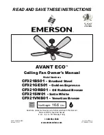 Emerson CF921BS01 Owner'S Manual предпросмотр