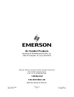 Предварительный просмотр 20 страницы Emerson CF921BS01 Owner'S Manual