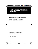 Emerson CK5029 Owner'S Manual preview