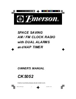 Предварительный просмотр 1 страницы Emerson CK5052 Owner'S Manual