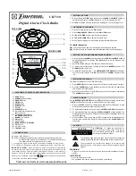 Emerson CK7330 Manual предпросмотр