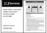 Preview for 1 page of Emerson CKD3630C Owner'S Manual