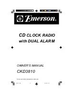 Emerson CKD3810 Owner'S Manual preview