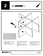 Предварительный просмотр 6 страницы Emerson Closetmaid 1043 Assembly Manual