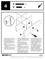 Предварительный просмотр 8 страницы Emerson Closetmaid 1043 Assembly Manual