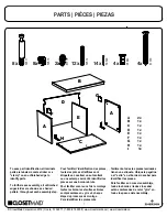 Предварительный просмотр 2 страницы Emerson Closetmaid 33153 Assembly Manual