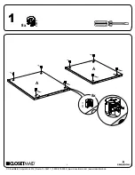 Предварительный просмотр 5 страницы Emerson Closetmaid 33153 Assembly Manual