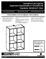 Предварительный просмотр 1 страницы Emerson CLOSETMAID Stackable 6 Cube Organizer Installation Instructions Manual