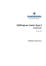 Emerson COM Express Carrier Design Manual предпросмотр