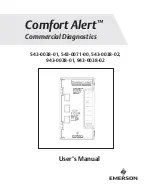 Preview for 1 page of Emerson Comfort Alert 543-0038-01 User Manual