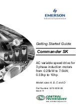 Emerson Commander SK Getting Started Manual preview