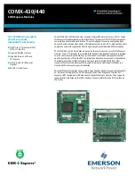 Emerson COMX-430 Manual предпросмотр