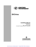 Предварительный просмотр 2 страницы Emerson Control Techniques EN Series Installation Manual