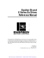 Предварительный просмотр 4 страницы Emerson Control Techniques Epsilon Eb-202 Reference Manual