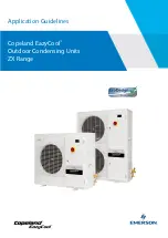 Emerson Copeland EazyCool ZX Series Application Manuallines preview
