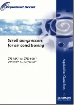 Emerson Copeland Scroll ZP23K Series Application Manuallines preview