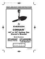 Предварительный просмотр 1 страницы Emerson CORSAIR 44" Owner'S Manual