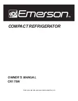 Предварительный просмотр 1 страницы Emerson CR175W Owner'S Manual