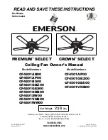 Предварительный просмотр 1 страницы Emerson CROWN SELECT CF4501AP00 Owner'S Manual