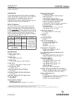 Preview for 1 page of Emerson CSB700 Series Installation Manual