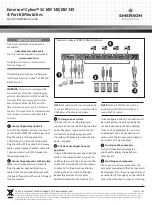Emerson Cybex SC KM 140 Quick Installation Manual preview