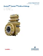 Emerson Daniel Senior Orifice Fitting Series Owner'S And Operator'S Manual предпросмотр